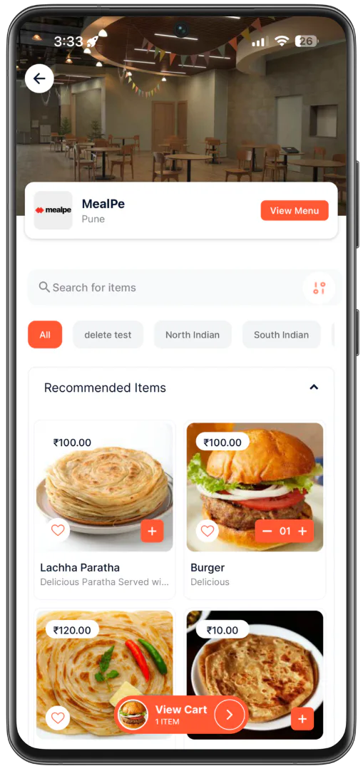 MealPe Feature Visualization