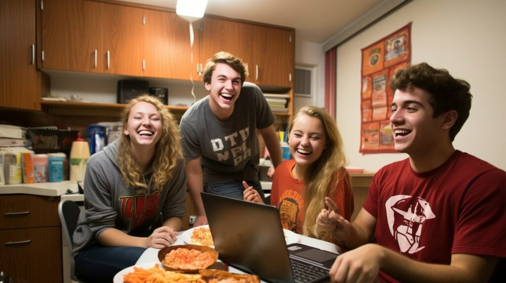 college students ordering food online